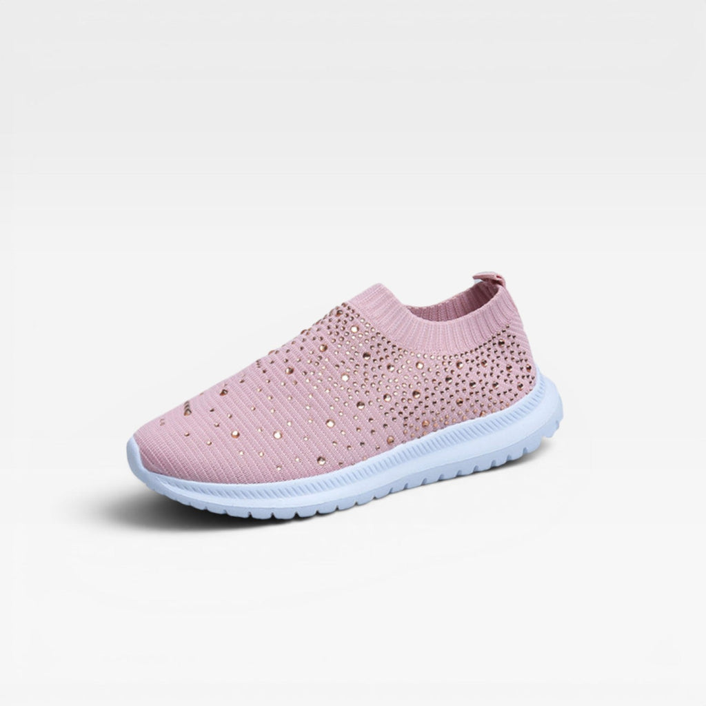 Women's Rhinestone Mesh Slip-On Trainers — view 12