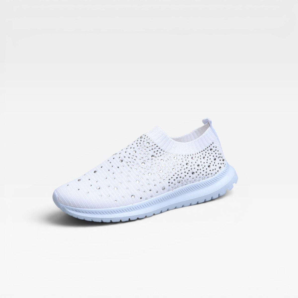 Women's Rhinestone Mesh Slip-On Trainers — view 3