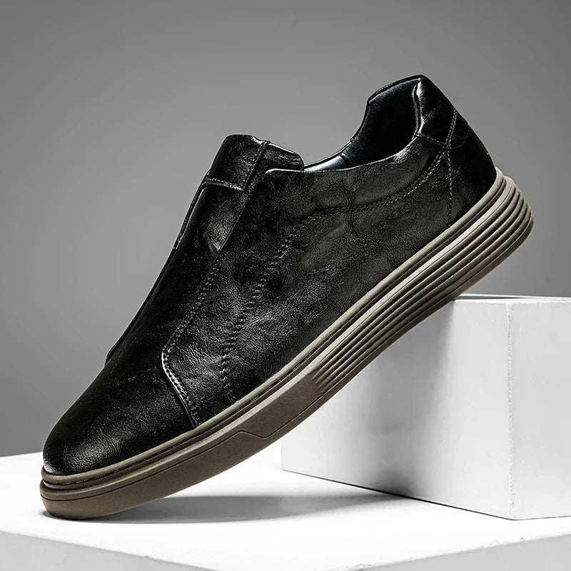 Men's Classic Leather Slip-On Shoes – Ventotene