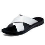 Men's Relaxed-Fit Leather Sandals – Hyeres