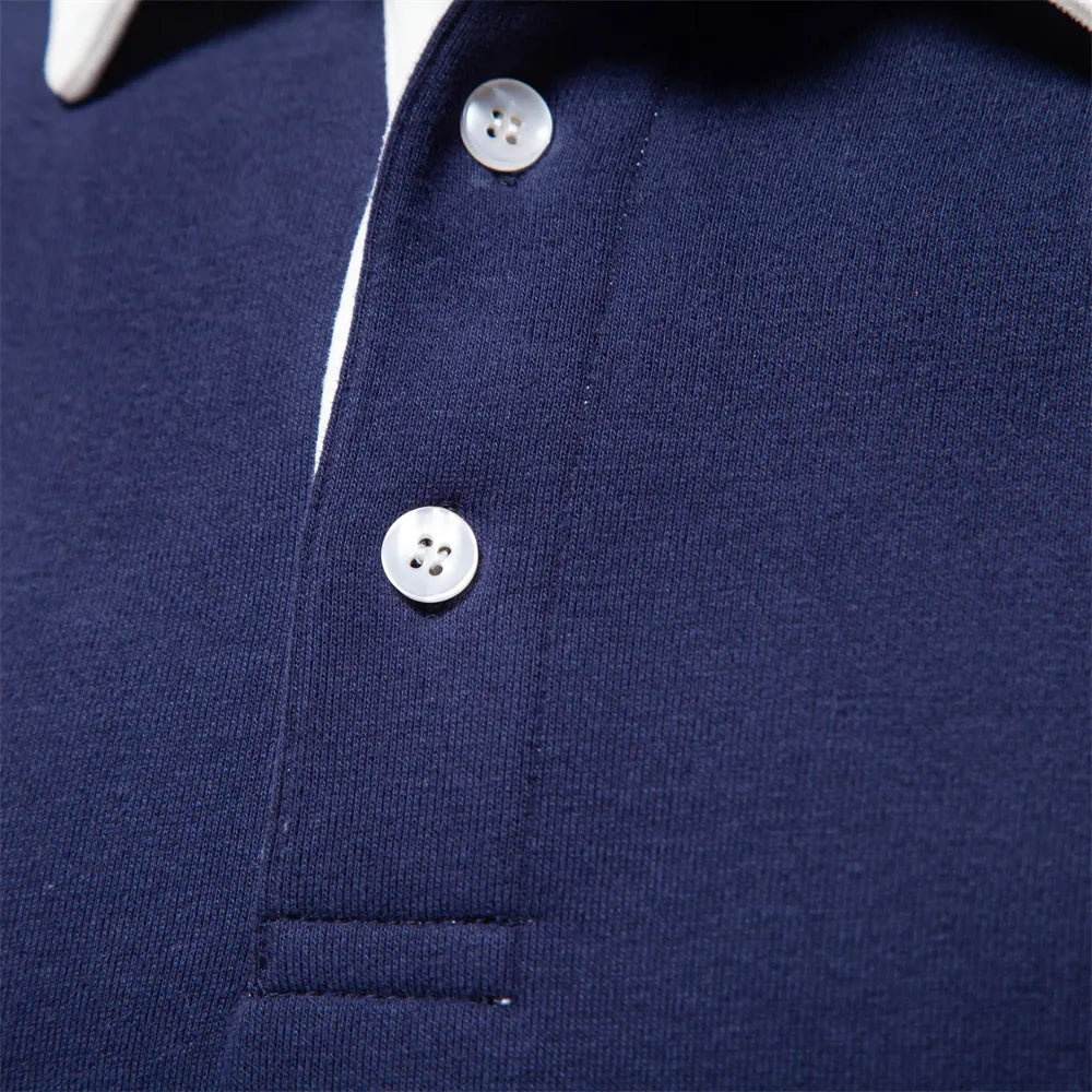 Men's Contrast-Collar Sweatshirt | Hallcrest