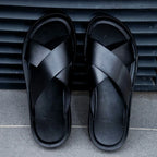 Men's Relaxed-Fit Leather Sandals – Hyeres