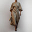 Sandra | SATIN FEEL BATWING SLEEVE MAXI DRESS