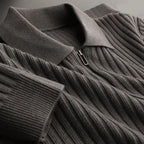 Men's Ribbed Quarter-Zip Jumper | Eamon