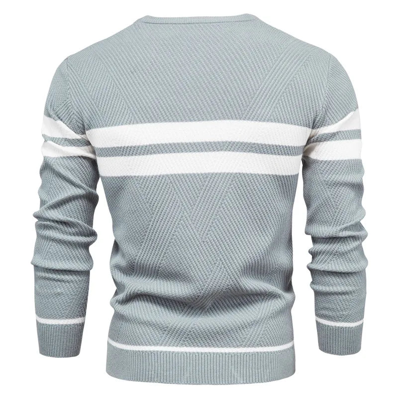 Men's Striped Crewneck Jumper | Field