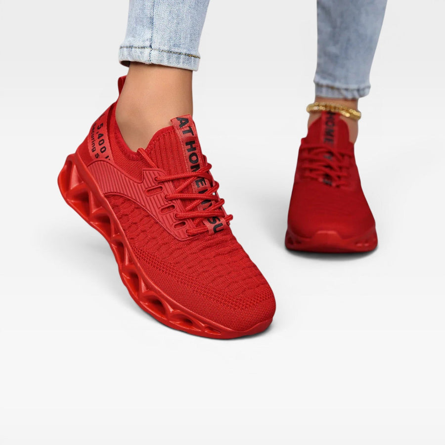 Women's Lace-Up Cushioned Walking Trainers — view 6