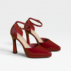 Women's Patent Leather Heels with Ankle Strap — view 2