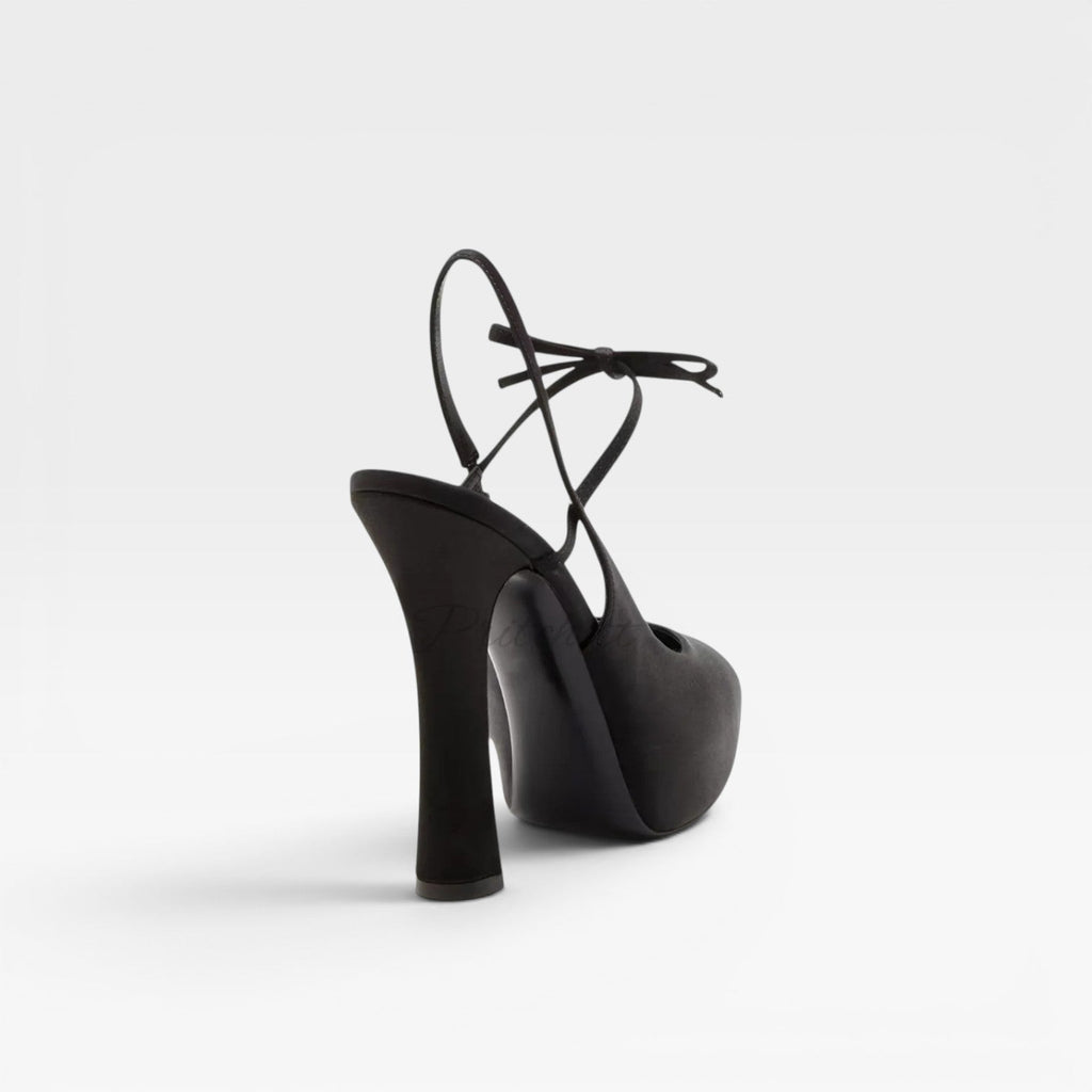 Women's Sculpted Court Shoes with Bow Detail — view 2