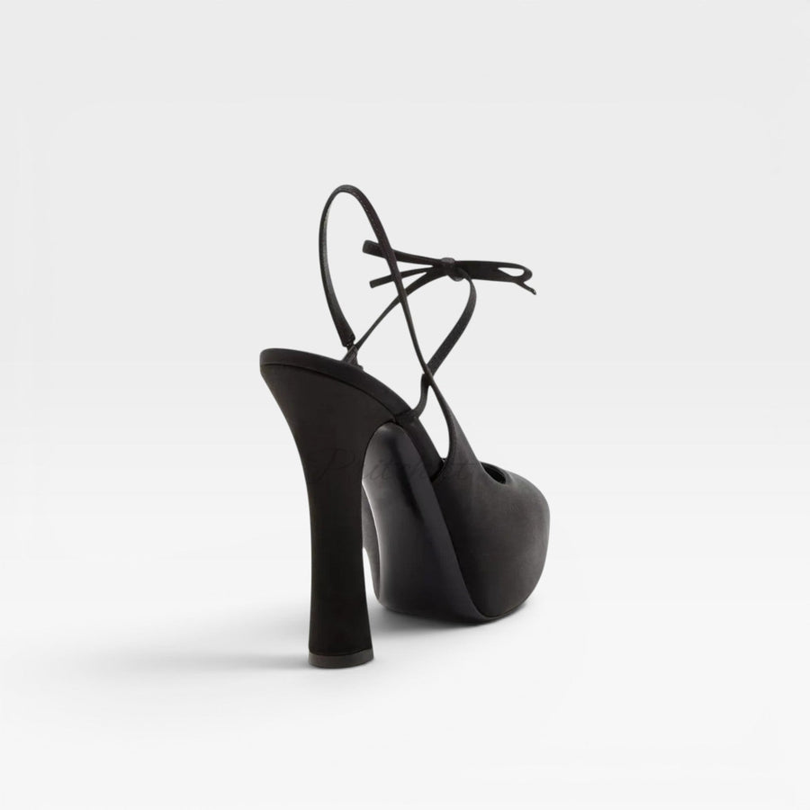 Women's Sculpted Court Shoes with Bow Detail — view 2