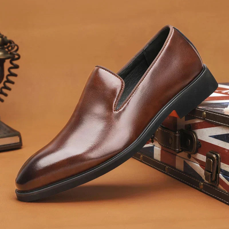 Men's Comfort Leather Slip-On Shoes – Massimo
