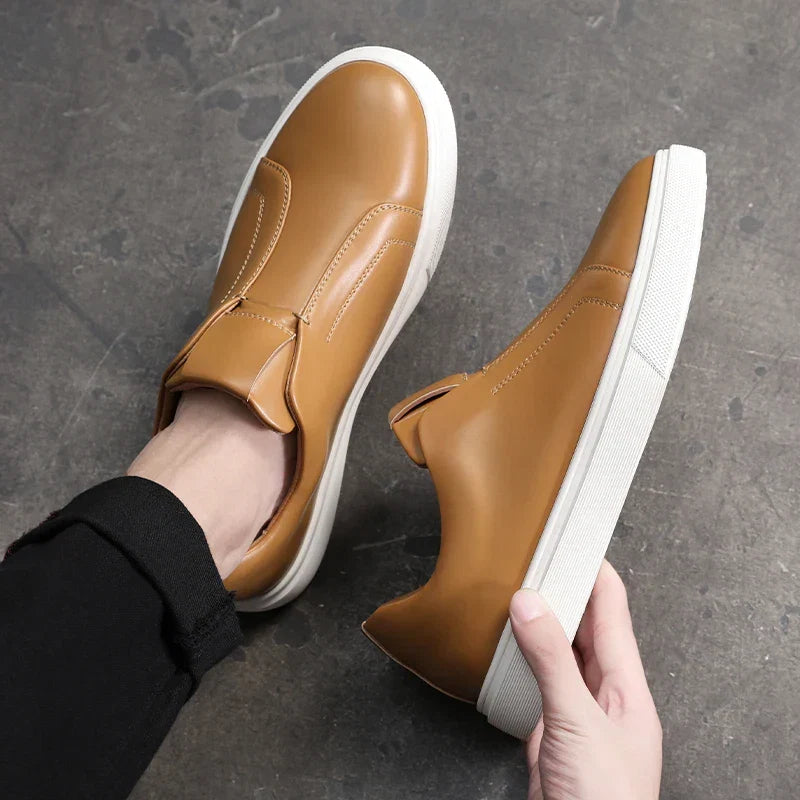 Men's Leather Slip-On Shoes – Camogli