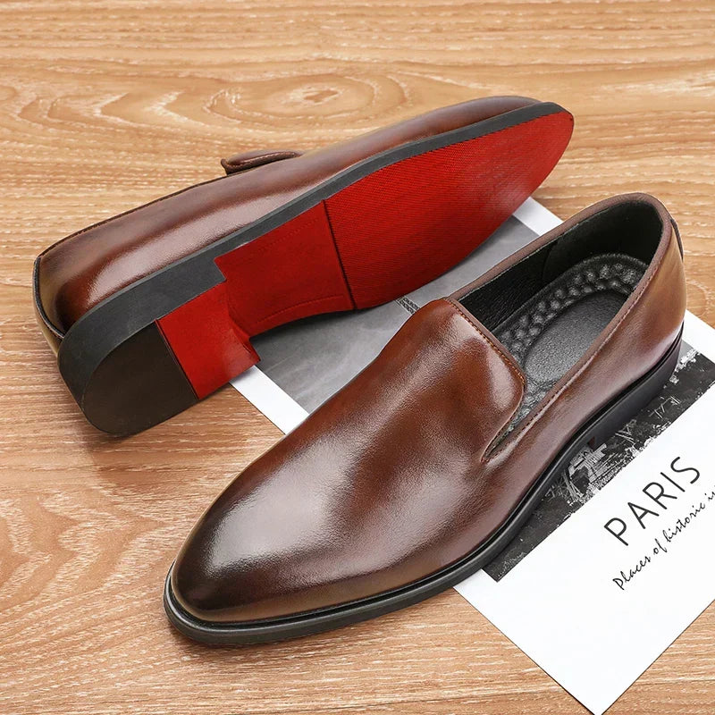 Men's Comfort Leather Slip-On Shoes – Massimo