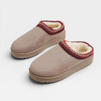Women's Embroidered Fleece-Lined Platform Mules — view 8