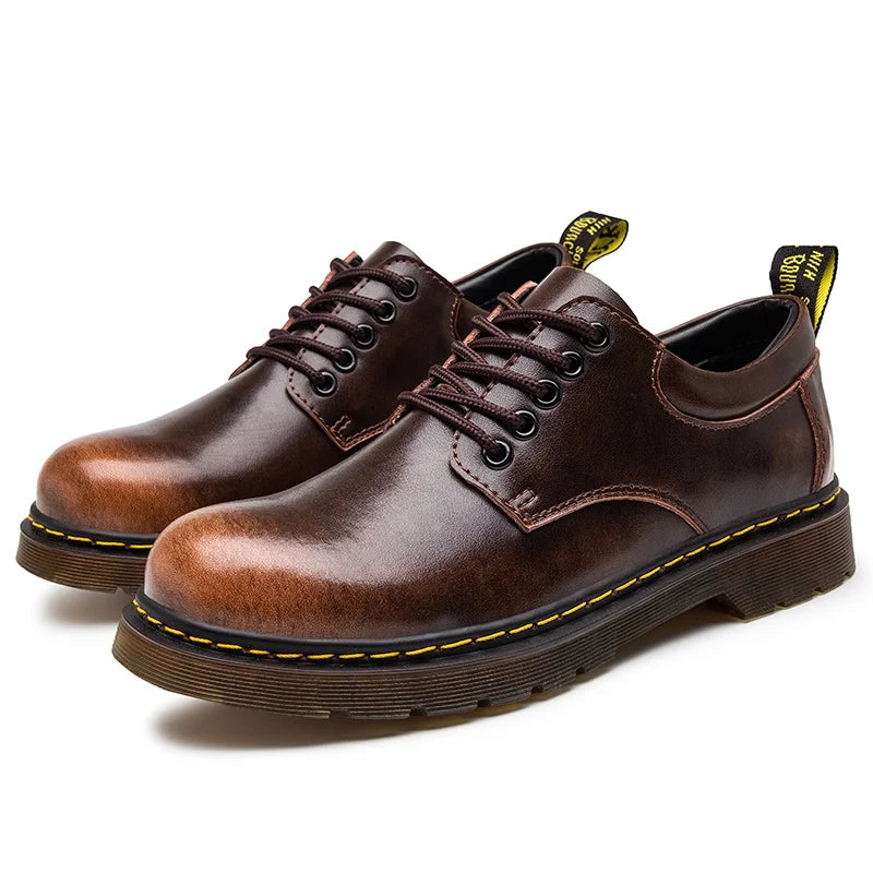 Men's Leather Oxford Boots – Laurence