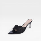 Women's Lace Pointed Toe Stiletto Mules — view 10