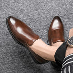Men's Comfort Leather Slip-On Shoes – Massimo
