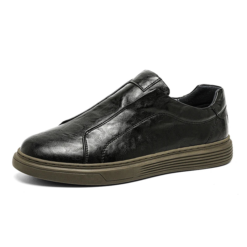 Men's Classic Leather Slip-On Shoes – Ventotene