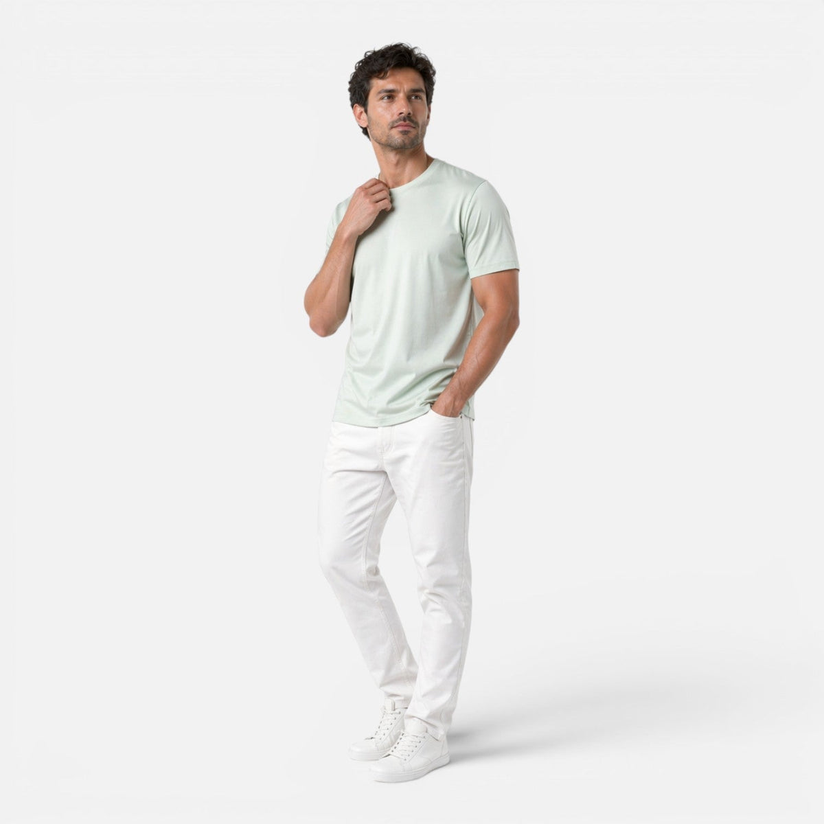 Men's lightweight cooling crew neck T-shirt