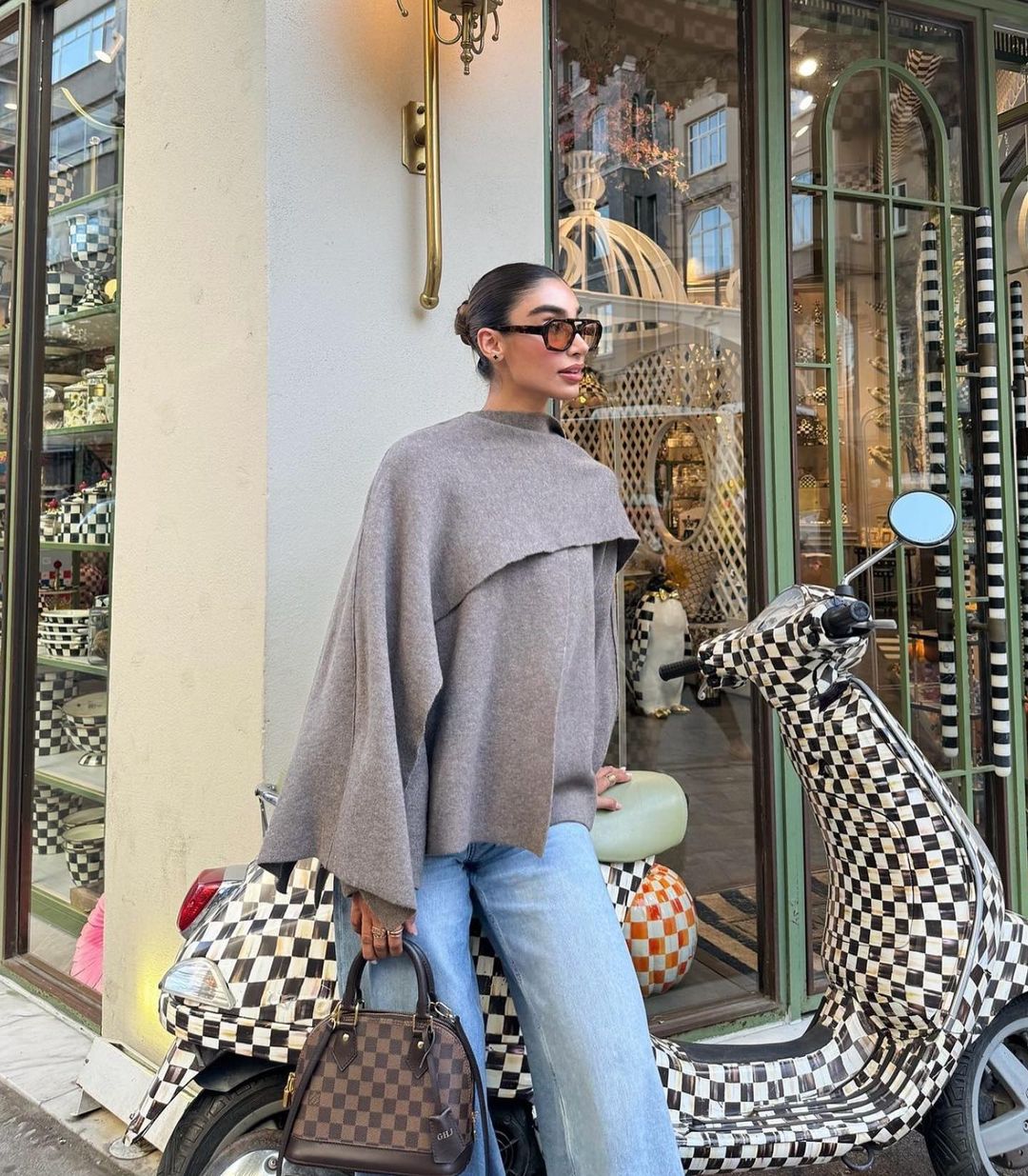 Manteau-cape court structuré pour femme | Budleigh