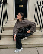 Manteau-cape court structuré pour femme | Budleigh