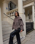 Manteau-cape court structuré pour femme | Budleigh