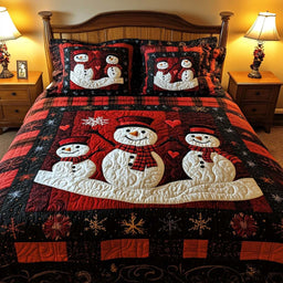 Snowman Family 3-Piece bedding Set