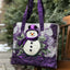 Sparkling Snowman Tote Bag
