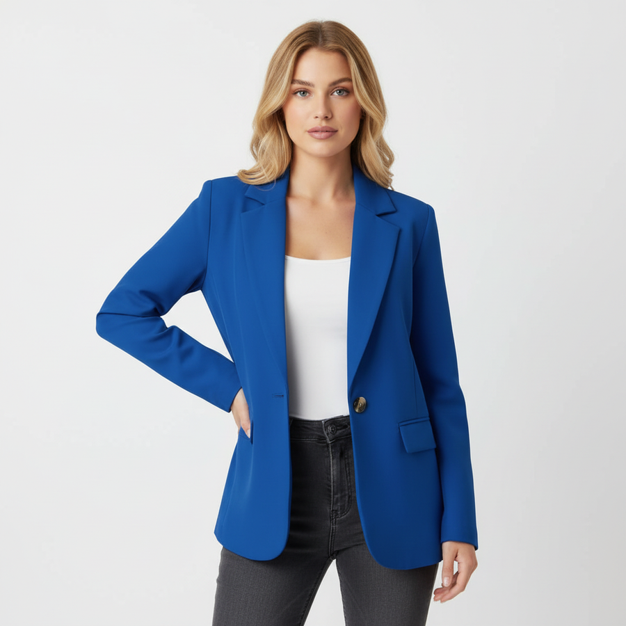 Women's single-button tailored blazer