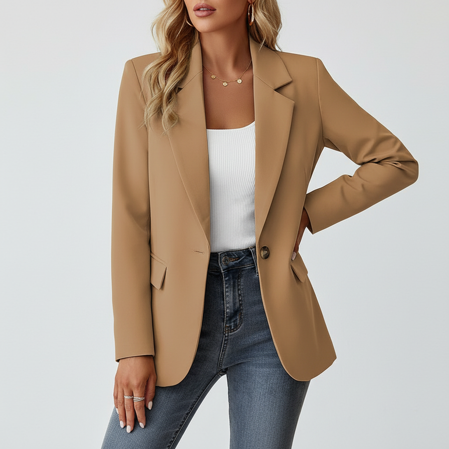 Women's single-button tailored blazer