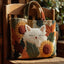 Sunlit Whiskers Tote Bag