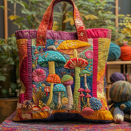 Sunset Fungi Patch Tote Bag
