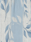 Solene | Sleeveless Blue Leaf Pattern Midi Dress