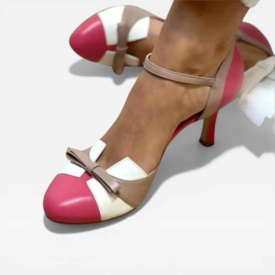 Women's Two-Tone Mary Jane Low Heels — view 3