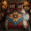 Tribal Starburst Pattern 3-Piece Bedding Set