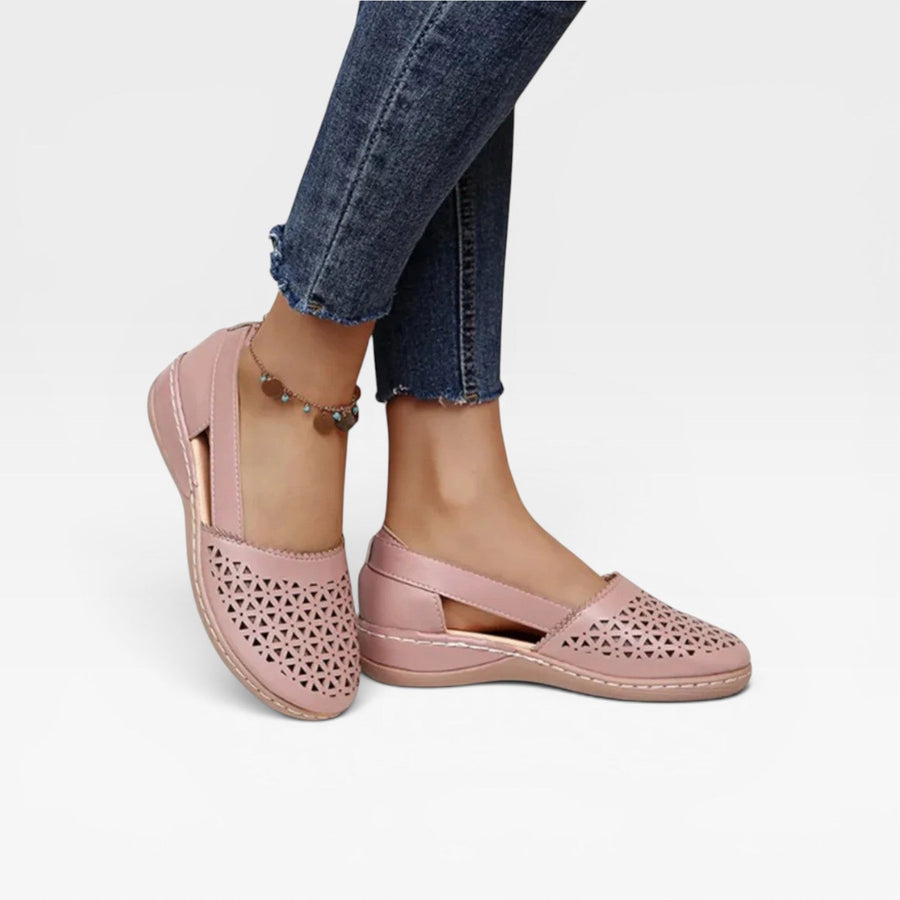 Women's Closed-Toe Cut-Out Wedge Sandals — view 7