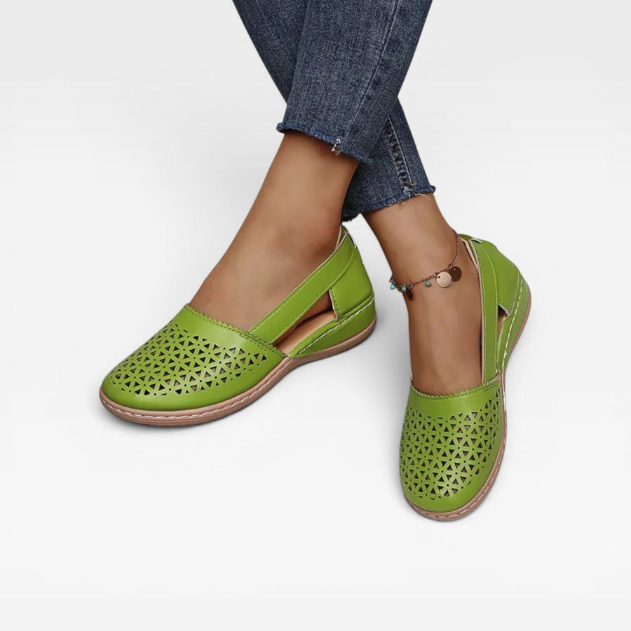 Women's Closed-Toe Cut-Out Wedge Sandals — view 4