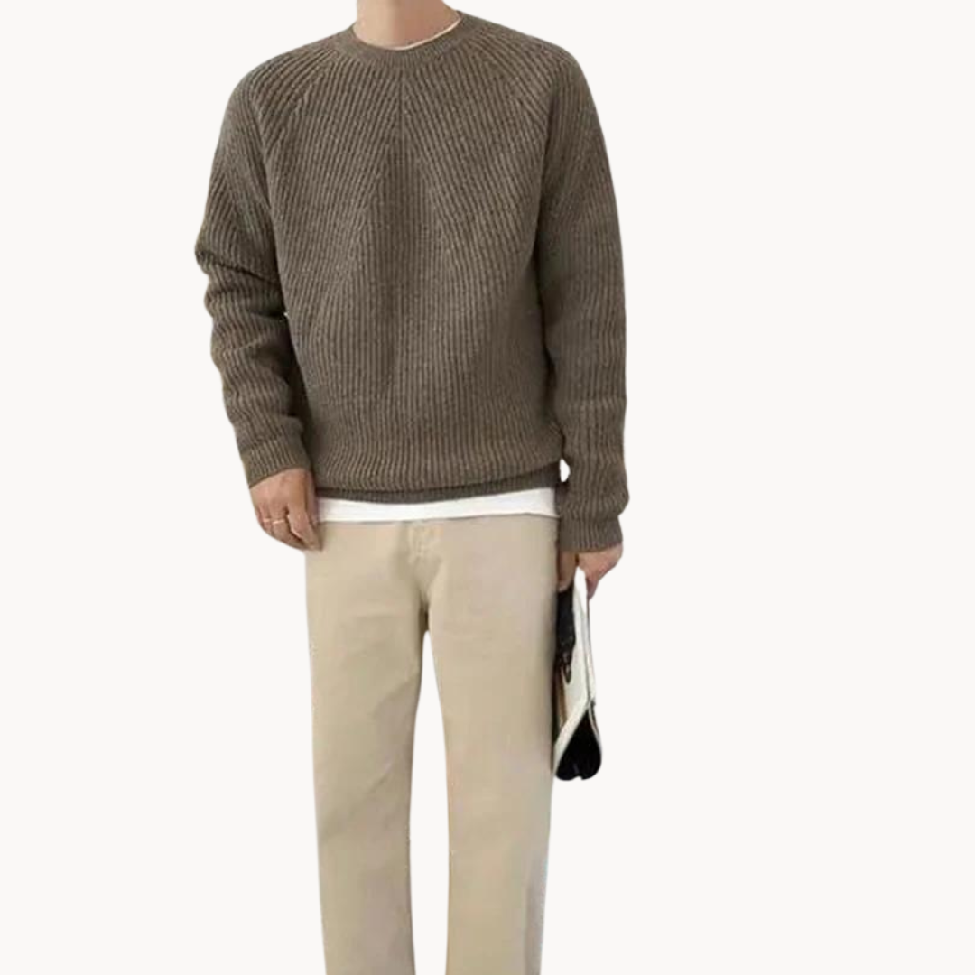 Men's Ribbed Knit Jumper | Ridgeway