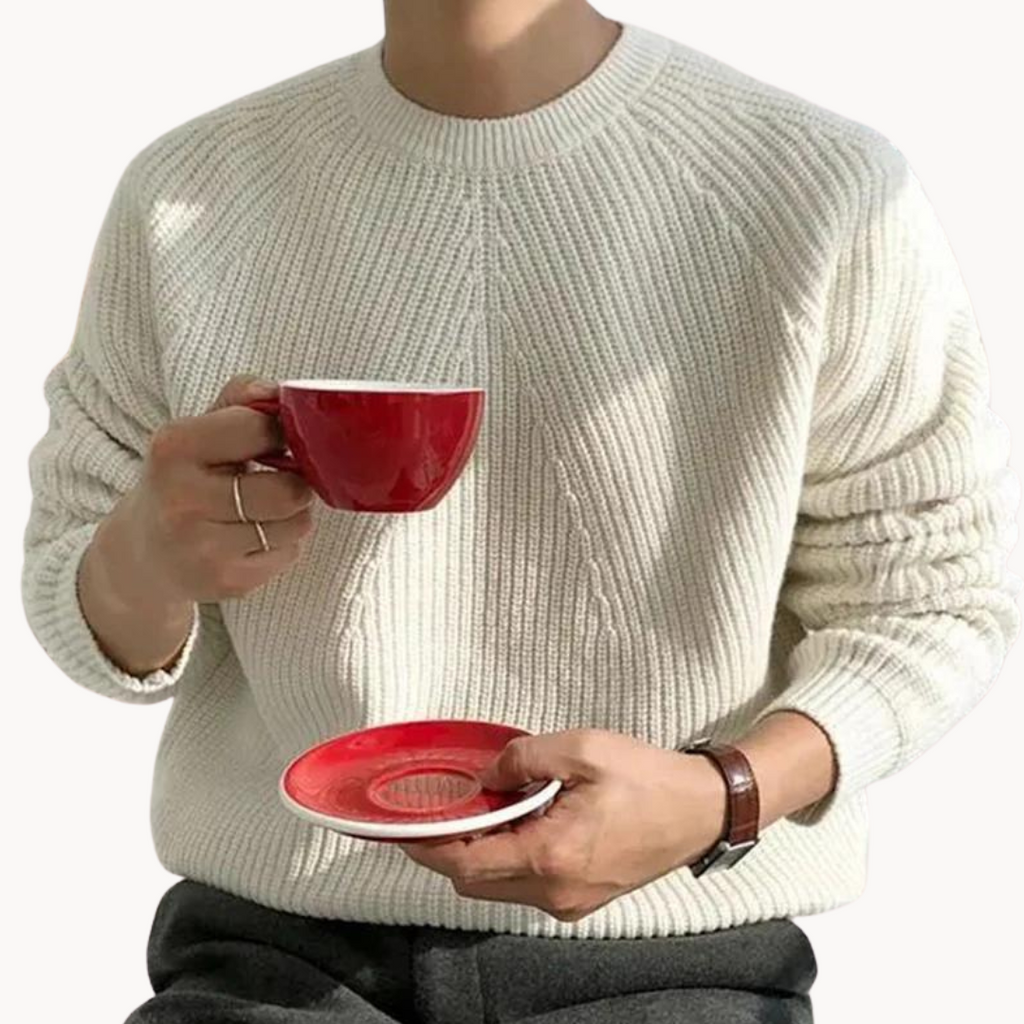 Men's Ribbed Knit Jumper | Ridgeway