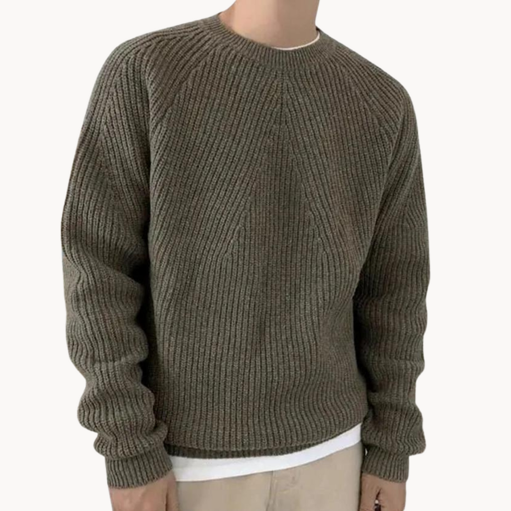 Men's Ribbed Knit Jumper | Ridgeway