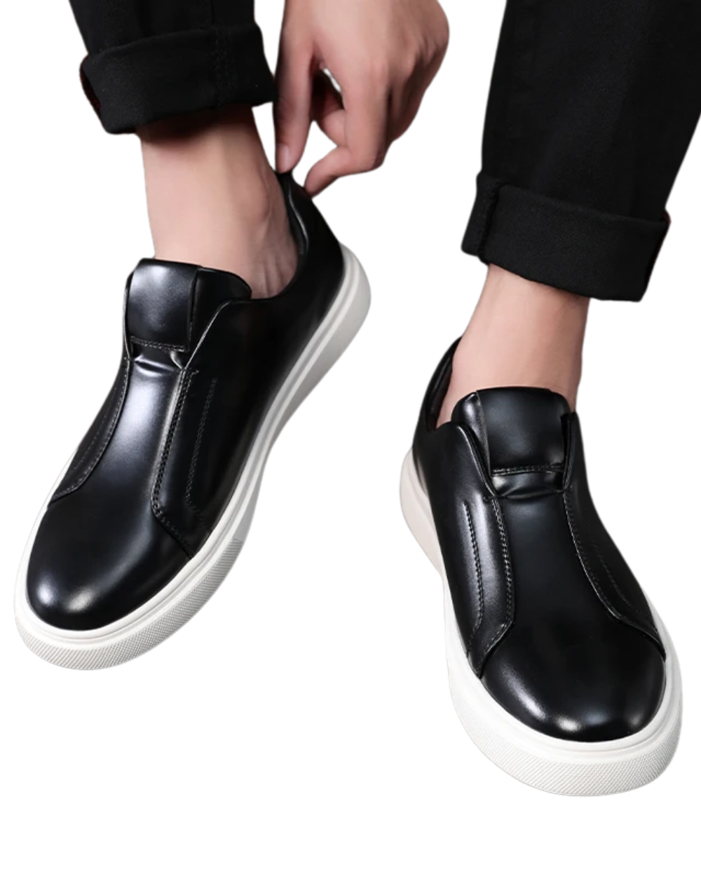 Men's Leather Slip-On Shoes – Camogli