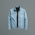 Men's cotton-blend jacket with multiple pockets