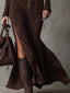 Jess | Belted Suede Zip Dress