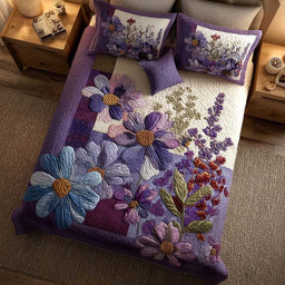 Violet Embrace 3-Piece Bedding Set
