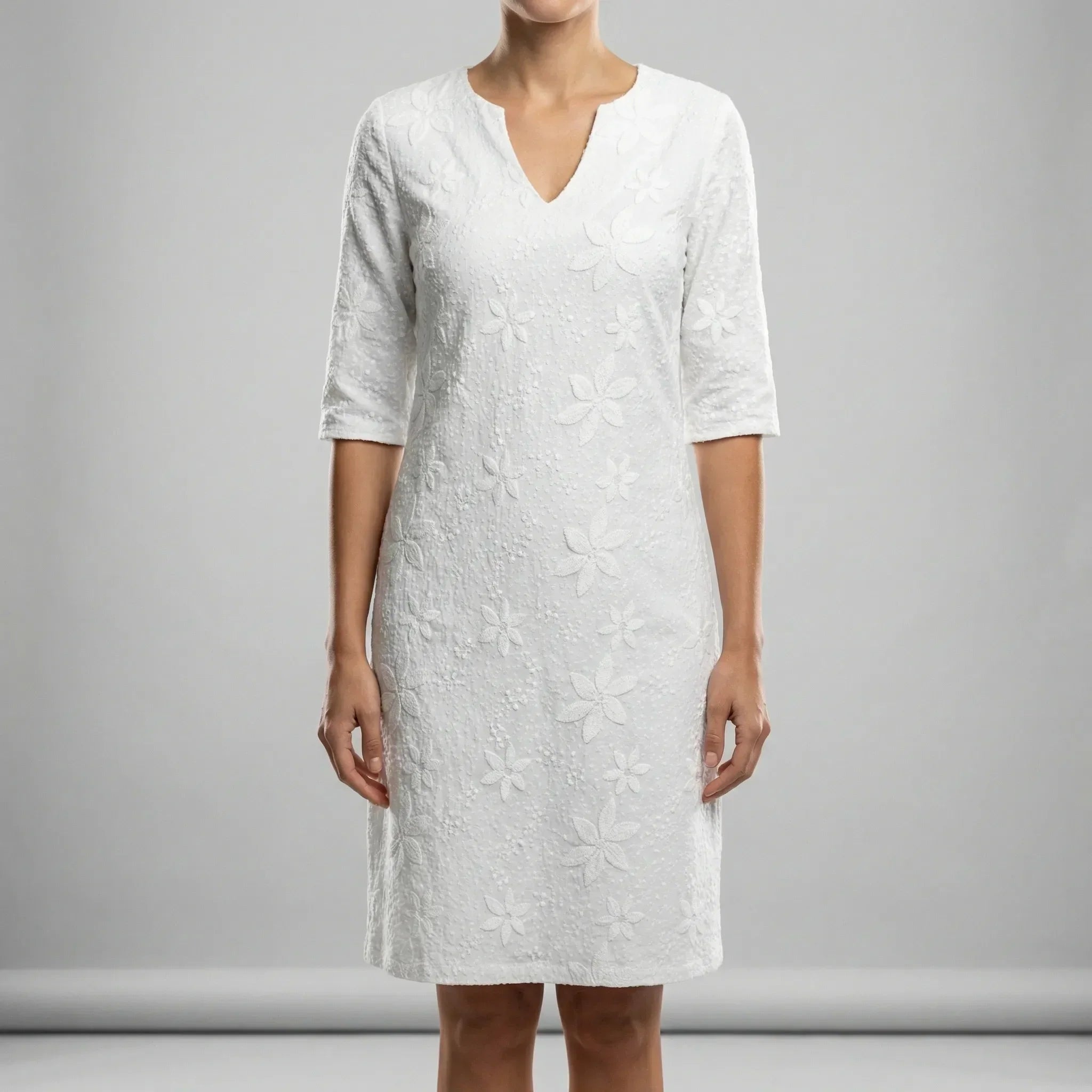 Women’s V-Neck Floral Summer Dress - Parker and Grant