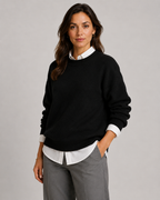 Women's Relaxed Crew Neck Knit Jumper | Malham