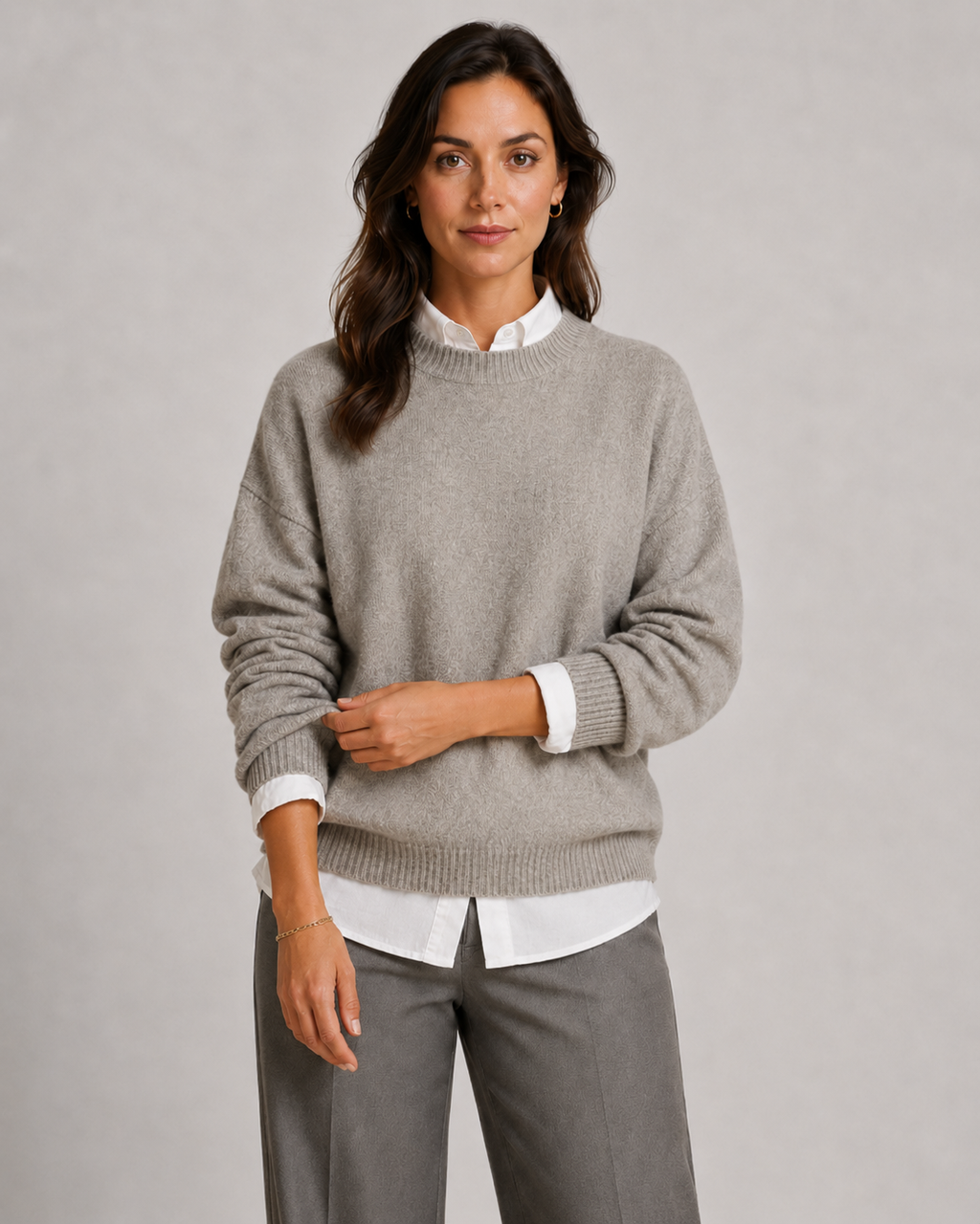 Women's Relaxed Crew Neck Knit Jumper | Malham