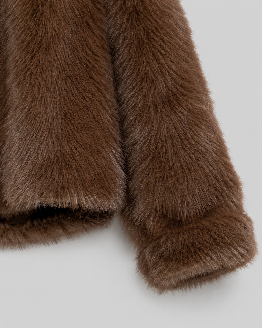 Women's Plush Faux Fur Cropped Jacket | Slaithwaite