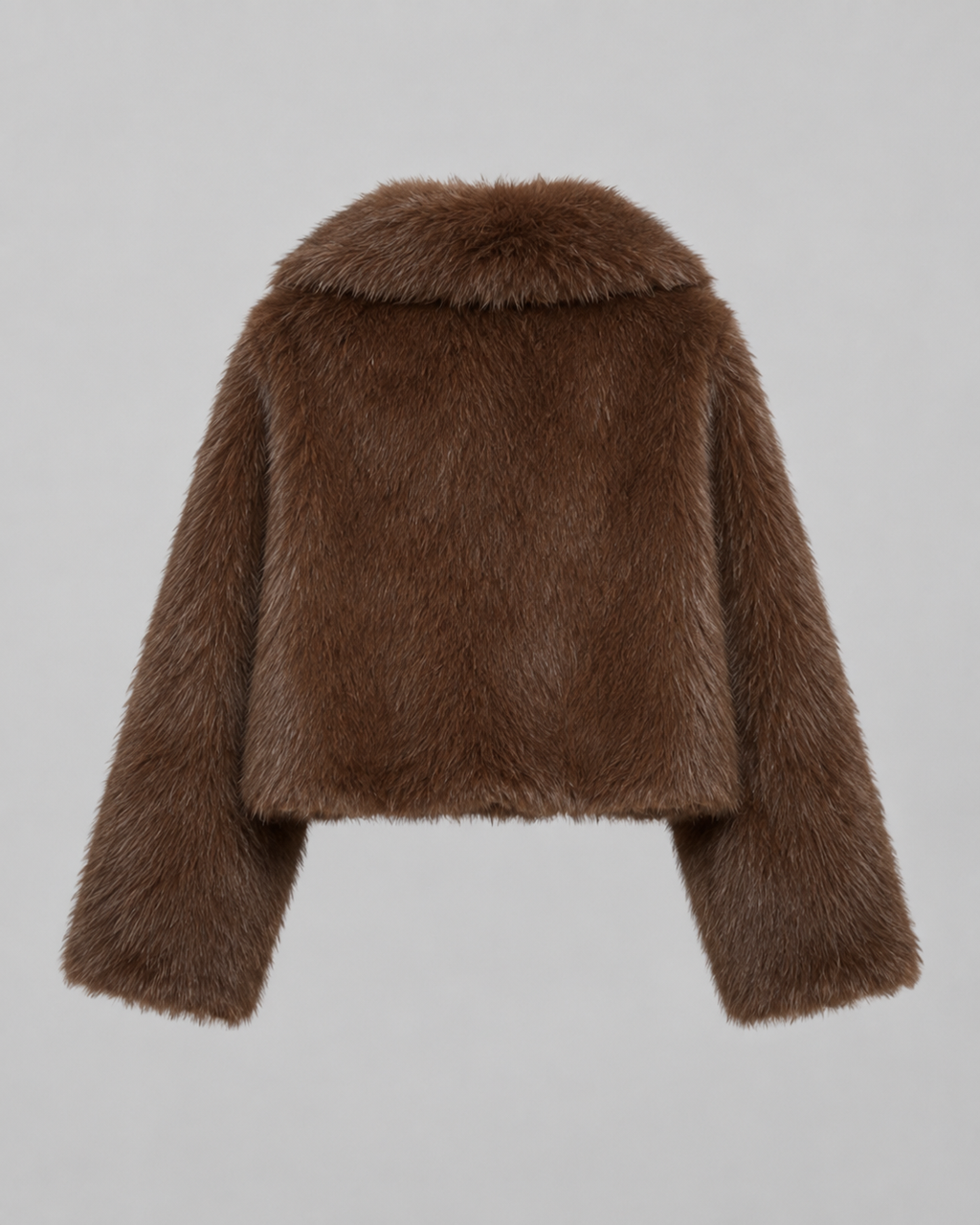 Women's Plush Faux Fur Cropped Jacket | Slaithwaite