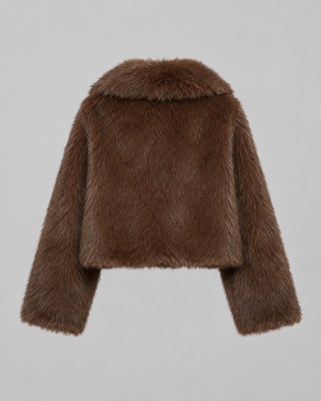 Women's Plush Faux Fur Cropped Jacket | Slaithwaite