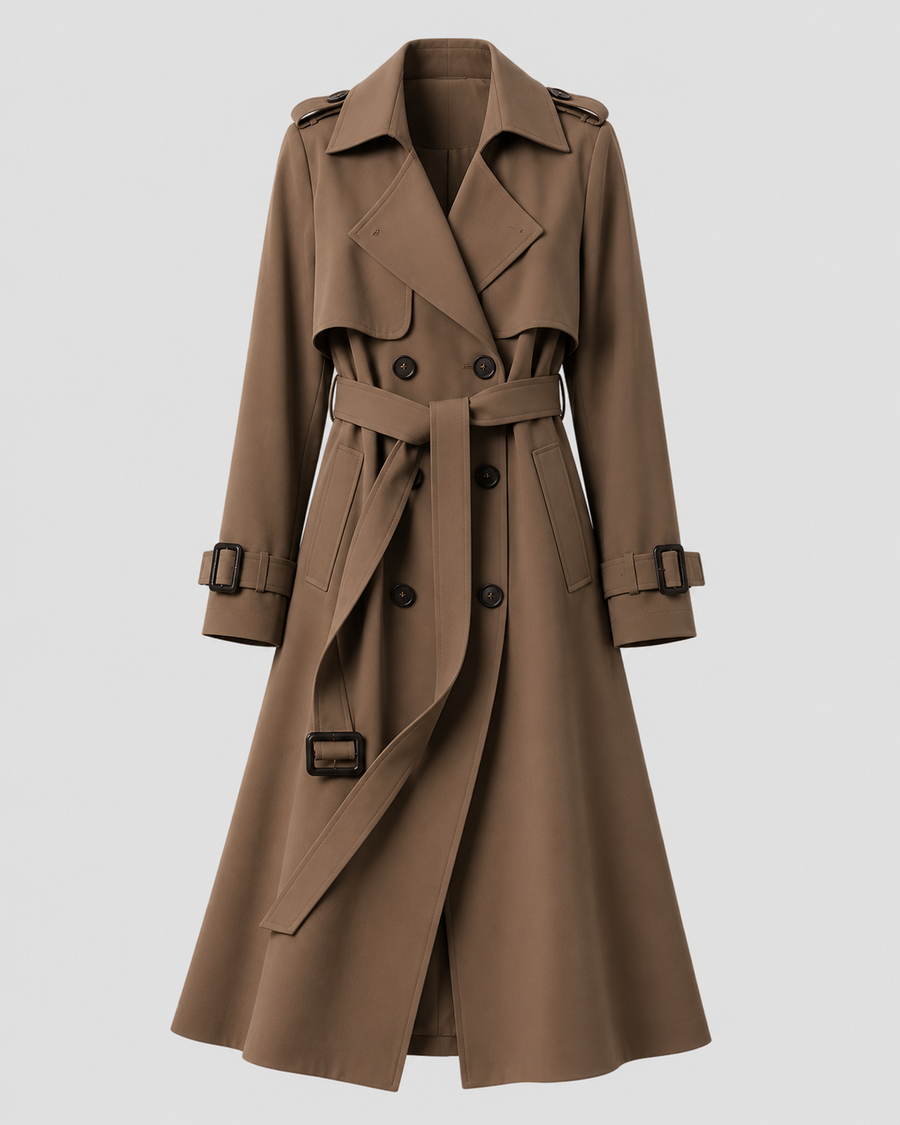 Women's Long Belted Trench Coat | Sandsend